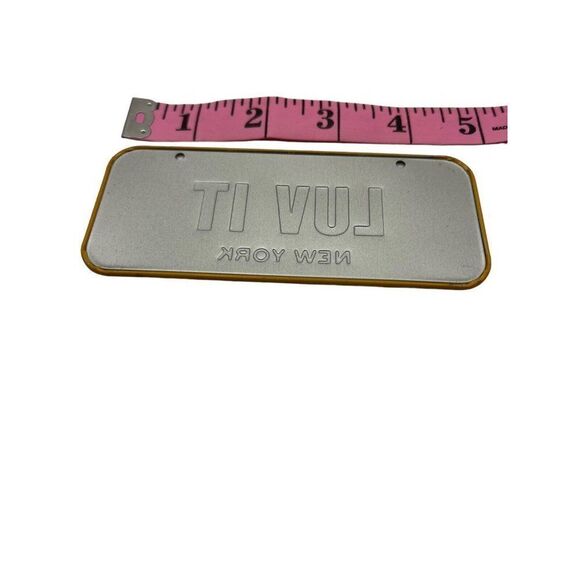 1981 New York VANITY Love It Wheaties Post Cereal Mini bike license Plate Tag - Picture 3 of 3